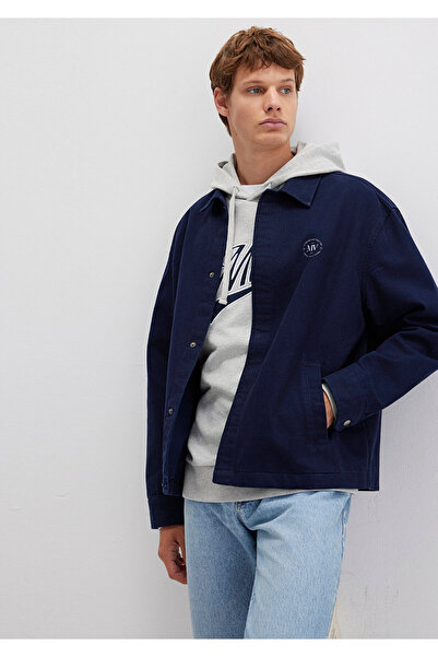 Mavi Lacivert İnce Ceket Oversize / Geniş Kesim 0211687-86415