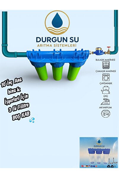 Shrek 10 inç 3/4 - 3 lü kab Ana Bina Daire Giriş Filitre kab