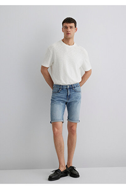 Mavi Tim Street Shaded Indigo Blue Jean Shorts 0428489643