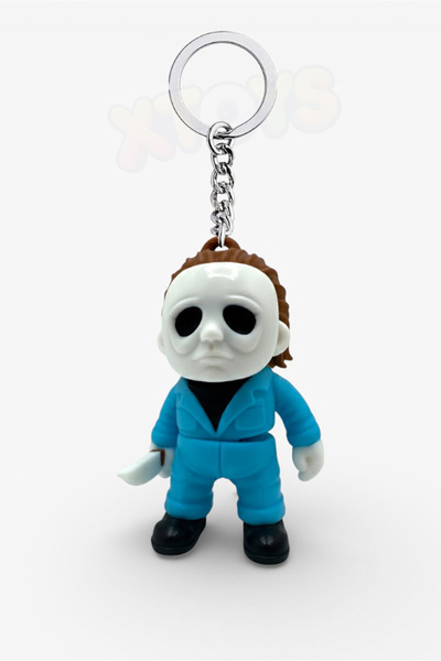 Xtoys سلسلة مفاتيح مايكل مايرز للهالوين، زينة للحقائب وإكسسوار هدية للسيارة |...