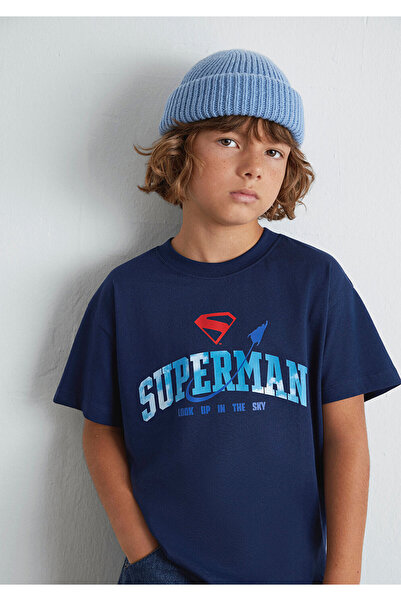 Mavi Tricou cu imprimeu Superman bleumarin, croială largi / largi, croială confortabilă 6610380-70720