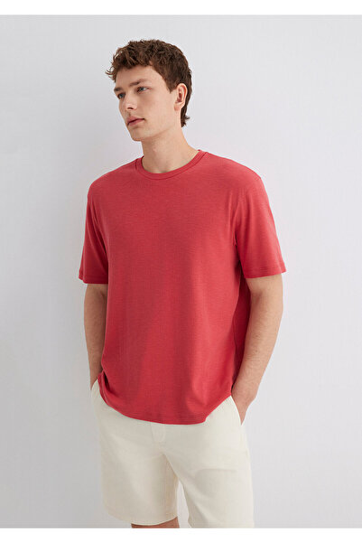 Mavi Rotes Basic-T-Shirt Regular Fit / Normaler Schnitt 0612944-70985