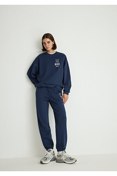 Mavi Λογότυπο με τύπωμα Φούτερ Ναυτικό Μπλε 1010801-70488