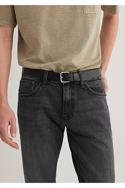 Mavi Black Leather Belt 0911877 -900