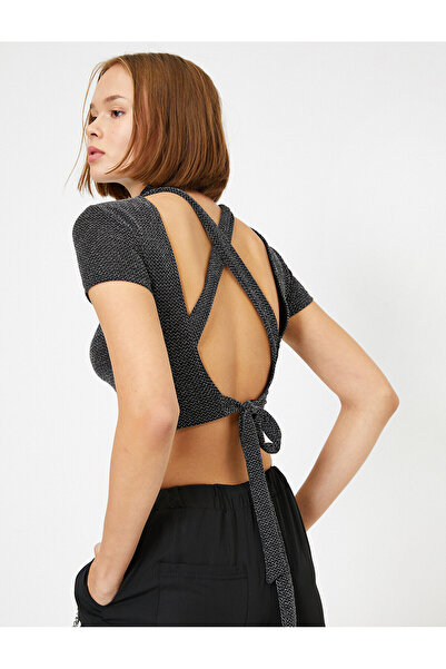 Koton Dámske šedé tričko Ss 0KAL18430OK