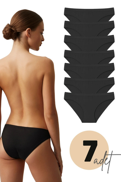 LİBELLA İÇ GİYİM Women's Cotton Lycra Bikini Panties 7 Pack