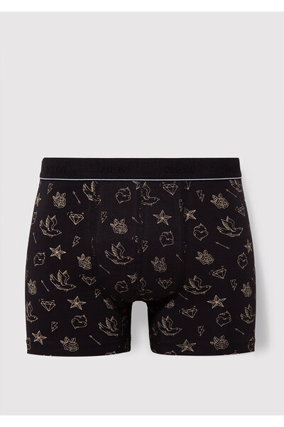 Mavi Boxer negru imprimat 092449-85585