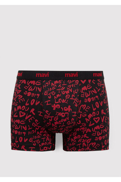 Mavi Baskılı Kırmzı Boxer 0910948-900