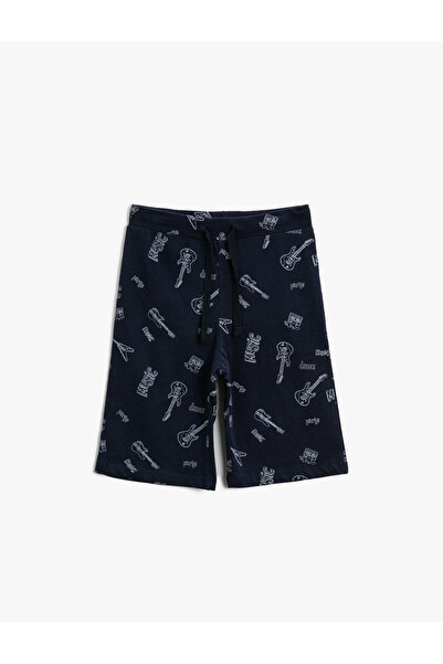Koton Printed Shorts Cotton Waistband