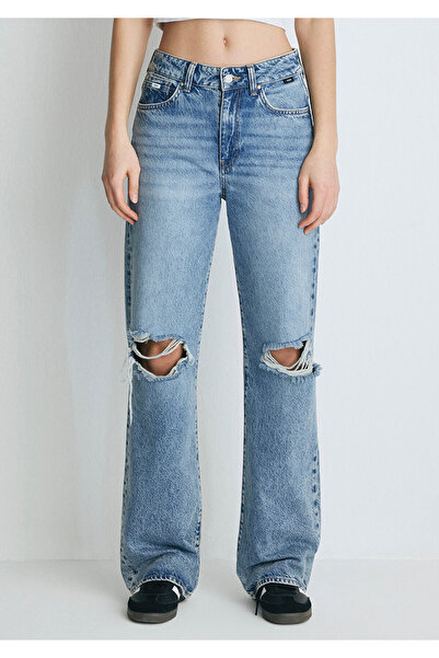 Mavi California Street Yırtıklı Indigo Mavisi Jean Pantolon 1010125-85270