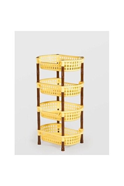 sterk Raft oval din plastic cu 4 niveluri, 45x32x81 cm, diverse culori