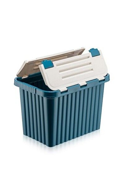 OEM Storage Box 26 L with Built-in Lid, Colored Plastic
