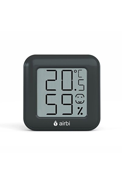 AirBi Termometru și higrometru digital de cameră cu ecran LCD, memorie, supor...