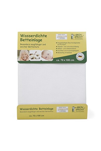 Gruenspecht Protecție de saltea impermeabilă pentru copii, bumbac față-verso,...