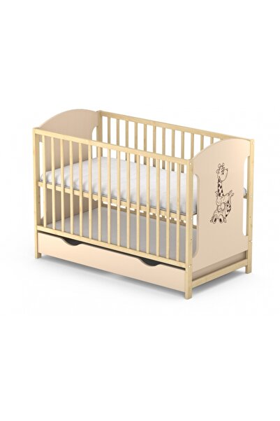 Vessanti MILO GIRAFA Crib with Drawer Cream with