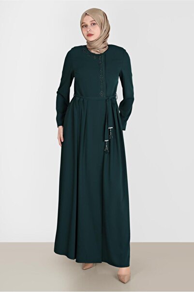 Alvina معطف مطر مطرز بحزام 10580