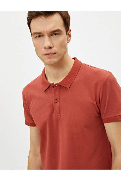 Koton Polo Neck T-Shirt Basic Short Sleeve Cotton