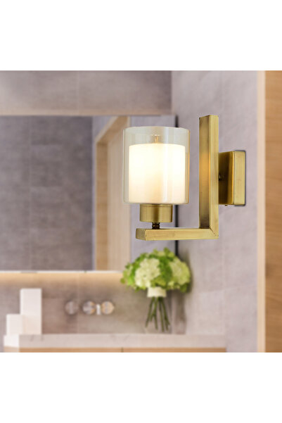 Apliqa İmer Eskitme Duvar Lambası Yatak Odası-Yatak Başı-Banyo İçin Modern Aplik