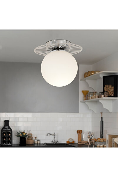 Apliqa Rakes Krom Modern Plafonyer Genç Odası Mutfak Yatak Odası Avize