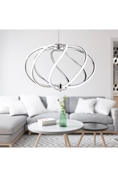 Apliqa Gestel Krom Sarkıt 88 Watt Sarkıt Ledli Modern Mutfak Banyo Led Salon ...