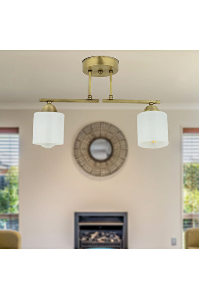 Apliqa Kavis 2'Li Sıralı Eskitme Modern Genç Odası Mutfak Salon Avize