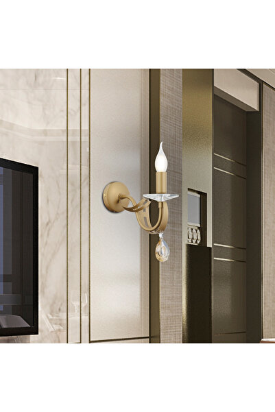 Apliqa Whitley Tekli Eskitme Modern Yatak Başı, Salon Aplik