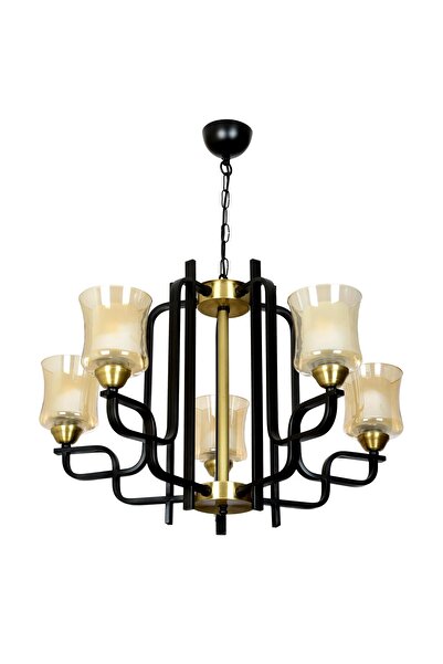 Apliqa Alaska 5Li Modern Genç Odası Retro Salon Avize