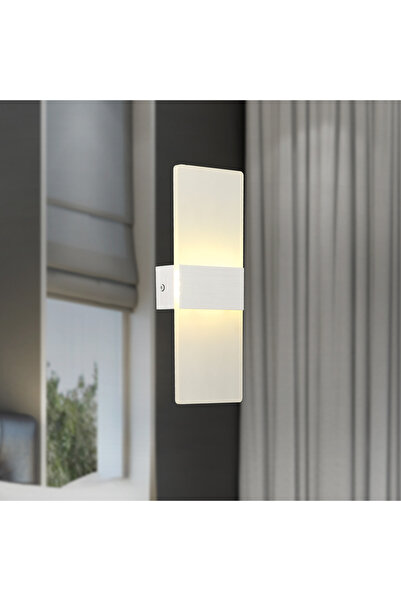 Apliqa Pearl 3 Renkli 8 Watt Buz Camlı Modern Salon Ledli Aplik