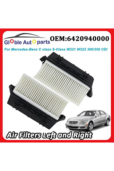 Choice1 6420940000 Air Filters Left Right 6420942304 6420942404 for Mercedes-Benz C class S-Class W221 W2...