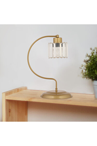 Apliqa مصباح طاولة من الكريستال العتيق الحديث - مصباح ديكور لغرفة المعيشة وغرفة النوم