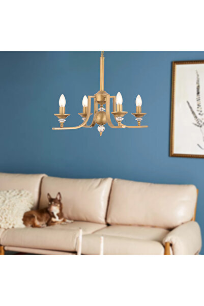 Apliqa Erza 4Lü Eskitme Modern Sarkıt Yatak odası Salon Avize