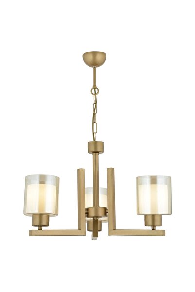 Apliqa Tisse 3 Lü Eskitme Boyalı Çift Camlı Modern Genç Odası Yatak Odası Salon Avize