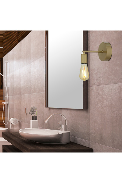 Apliqa Binay Eskitme Boyalı Duvar Lambası Yatak Odası-Yatak Başı-Banyo Aplik