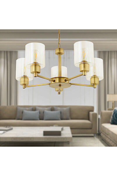 Apliqa Geneva 5 Li Eskitme Modern Yatak Odası  Salon Avize