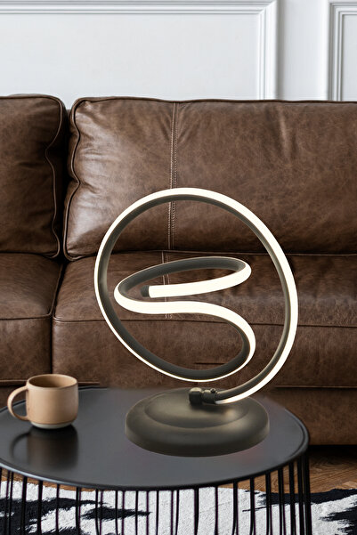 Apliqa Shake Ledli 3 Renk Modern Tasarım Masa Lambası Yatak Başı Abajur