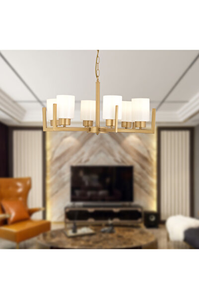 Apliqa Jean 6Lı Eskitme Modern Sarkıt Yatak odası Salon Avize