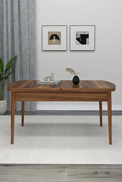 Renlife Masa Yemek Masası Mutfak Masası Açılır Masa 6 Kişilik Masa 80x130 (KE...