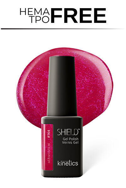 kinetics Shield Gel Polish Kalıcı Oje 15 ml – HEMA ve TPO İçermeyen | Raspber...