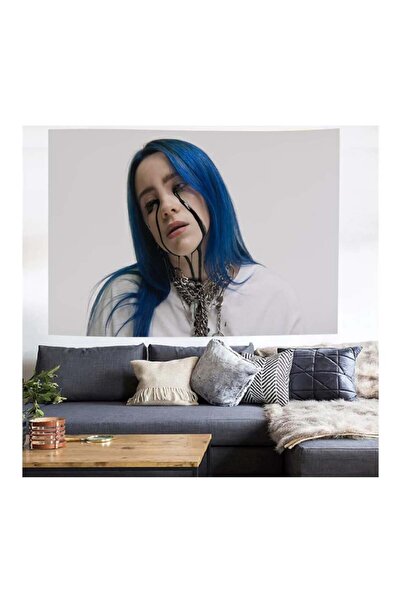 Köstebek 70 X 100 Cm Billie Eilish - Blue Hair Duvar Halısı