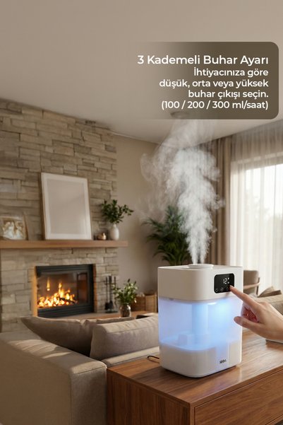 Sinbo 5.5L Ultrasonik Hava Nemlendirici 7 Modlu Gece Lambası Saat Ayarlı ve Sessiz Çalışma SAH-6119