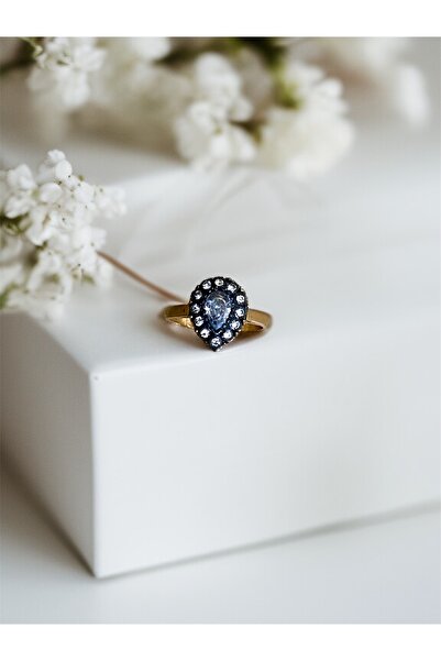 FAYRA ACCESSORIES خاتم قطرة مرصع بالألماس