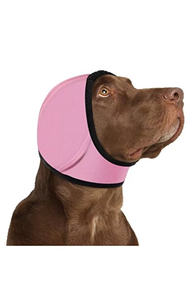 Choice واقي أذن وردي اللون لحماية السمع، واقي أذن مهدئ للكلاب، مقاوم للماء، ي...