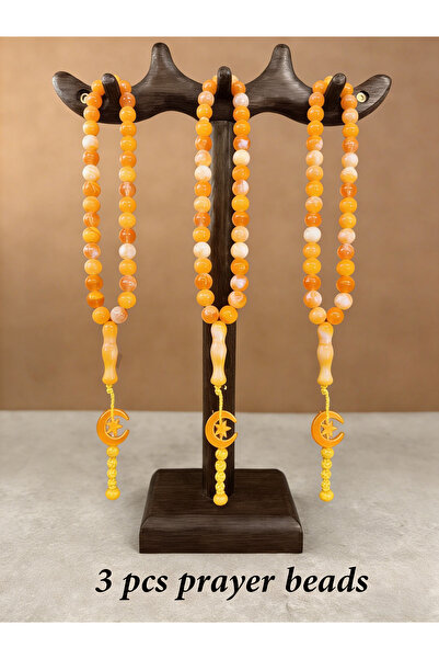 Nobrand 3 Pack/33 Acrylic Prayer Beads/Tasbih/12mm/for dailyprayer, meditation