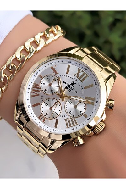Daniel Klein Spor Çelik Kordon Bayan Saat Bileklik Hediyeli
