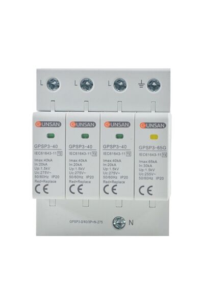 Günsan Valta Parafudr 4 Kutup 3P+N 275 V