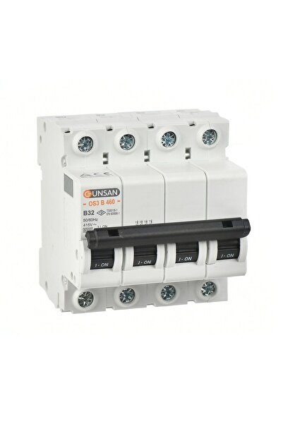Günsan Valta Otomatik Sigorta 4 Kutup 6kA B Tip 32A