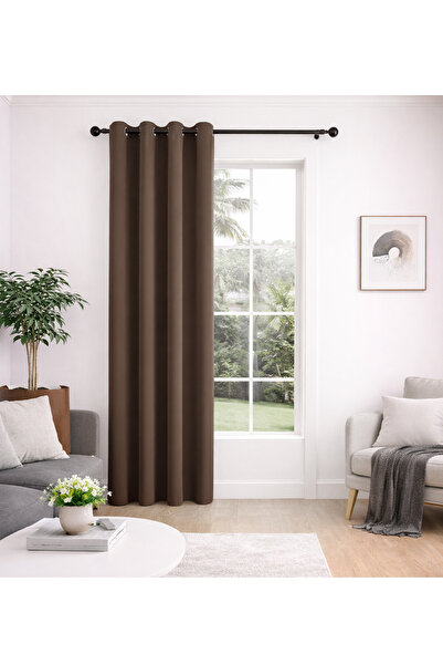 L&Wen ستائر معتمة صلبة، ستائر من قطعة واحدة بحلقات معدنية، ستائر نوافذ للغرفة...