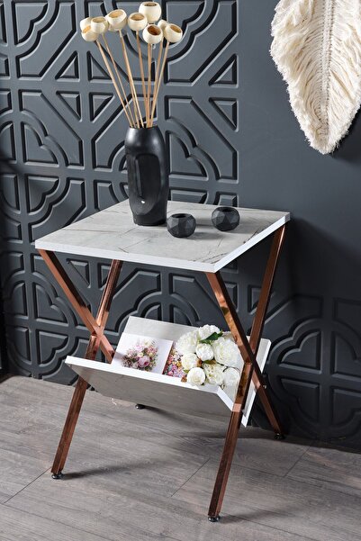 Boss Group X Sehpa Geometrik Ayaklı Saksı Kitap Standı ve Kahve Sehpası X Mod...