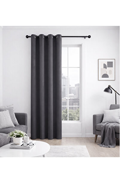 L&Wen Solid Blackout Curtains, 1 Panel Drapes Grommet Room Window Curtains (G...