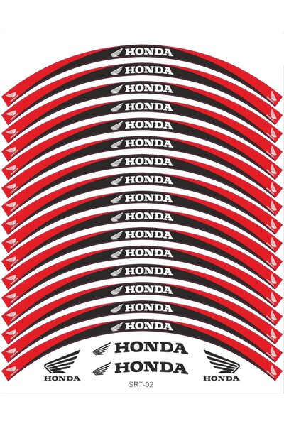 Honda CB 125 F Jant Şeridi Siyah - Kırmızı